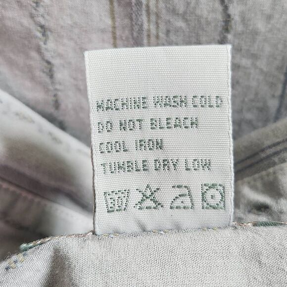 Horny Toad Long Sleeve Gray Button Down Shirt Size XL Horny Toad Gray Shirt - Picture 6 of 6